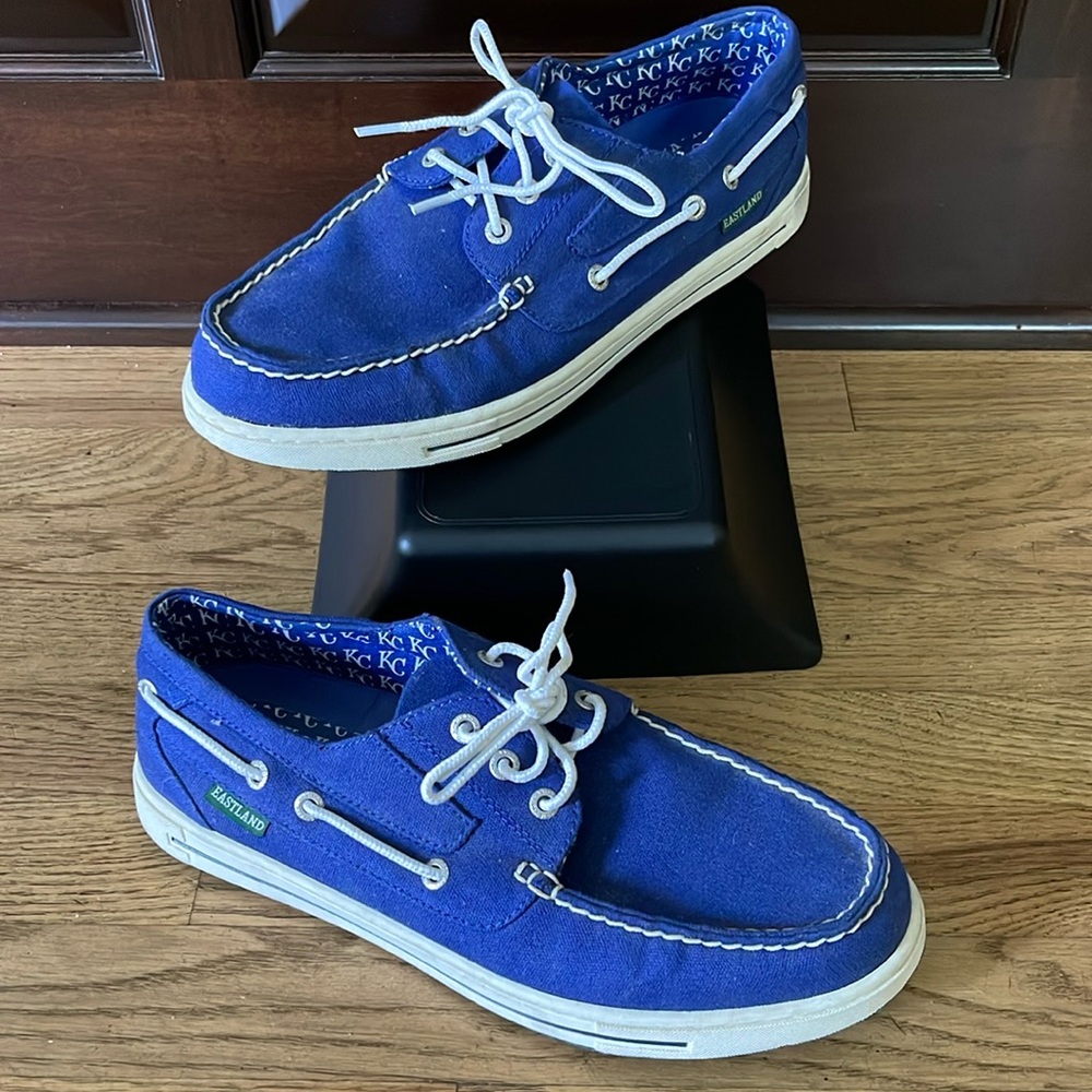 Eastland Adventure MLB Kansas City Royals Canvas Boat Shoe M9.5 EU43.5 baseball
